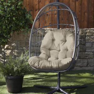 Trupedic Sunbrella Egg Chair Cushion, 1 Count (Pack of 1), Canvas Taupe