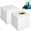 Smaafit 15"x18" Oil Absorbent Pads 200 Pack - Heavyweight Polypropylene Mats for Garage Floor & Marine, 24oz/Pad, 30 Gal Total, Tear-Resistant, Floatable