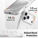 for iPhone 17 Pro Case, Compatible with MagSafe, Screen Protector +[Integrated Silicone Camera Control Button], Shockproof Protective Magnetic Case for iPhone 17 Pro 6.3", White