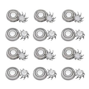 Replacement Heads, 12-Pack, for Pitbull Skull Shaver Gold, Silver, Palm, Platinum, Diamond Pro, Butterfly Kiss Electric Models