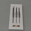 ATOPLEE Square Hole Drill Bits for Wood,3pcs HSS Woodworking Square Mortise Drill Bit,5/16 Inch 3/8 Inch 1/2 Inch (All of Sizes)