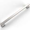 Amerdeco 6 Pack Brushed Satin Nickel Cabinet Pulls 11.3 Inch(288mm) Hole Center Cabinet Hardware Kitchen Cabinet Handles for Bathroom Drawer Pulls Dresser Pulls ZH00013