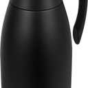 68 Oz Thermal Coffee Carafe, Stainless Steel Insulated Vacuum coffee crafts to keep coffee hot, 2 Liter Tea Water Coffee and Beverage Dispenser (Black)