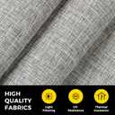 UNISHADES no Drill Cordless Roman Shades for Windows, 26" W 64" H - Light Filtering - Linen - Grey