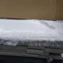 Deblue Cat House Outdoor with Cat Mat Large Weatherpoof Plastic Cats Houses with Escape Door Indoor Waterproof Feral/Pet Cat Shelter Outside for Multiple Cats (Grey)