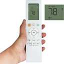 Replacement AC Remote Control RG10A / RH10B Compatible for Midea A/C Air Conditioners MAW08V1QWT, MAW10V1QWT, MAW12V1QWT (Fahrenheit Display)-Setting Method is on The Second Picture on The Listing