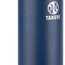 Takeya Actives Stainless Steel Water Bottle, Insulated Spout Lid, Keeps Drinks Cold 24 Hrs, Leakproof, Durable, Dishwasher Safe, Ideal for Gym, Travel, Fits Most Cup Holders, 18 oz/Midnight Blue