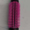 REVLON Silicone Bristle Heated Hair Styling Brush | Fast, Long Lasting Volume for Easy Styling | 1" Barrel for Full Body and Smooth Styles (Black/Pink)