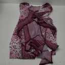 Women's Kimono Beach Cover up for Summer Bathing Suits Cardigans Casual Loose Swimwear (Large, Purple Paisley Print)