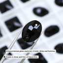 DONGZHOU Flatback Sew On Rhinestone,Sew On Crystal with Holes Mix Shape Glass Rhinestones Crystal Gems Sewing Stones for Clothes, Garments, Dress and ShoesJet