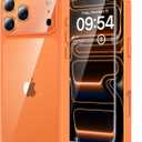 TAURI for iPhone 17 Pro Case, Full Camera Protection with Screen Protector, Anti-Yellowing Military-Grade Protection Shockproof Slim Phone Case for iPhone 17 Pro, Orange