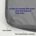 2 x Dog Bed Crate Cover Not Waterproof Hair Resistant Grey 35 x 22 Inch