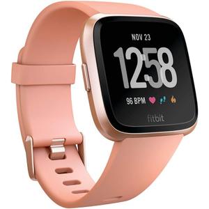 Fitbit Versa Smart Watch, Peach/Rose Gold Aluminium, One Size (S & L Bands Included) Fitbit Versa Smart Watch, Peach/Rose Gold Aluminium, One Size (S & L Bands Included)