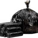 TYPLASTICS Trash Can Liner  Wholesale 1000 Count Black Garbage bags on Perforated Roll 710 Gallon Multipurpose for Office Bathrooms Business Home Commercial and Industrial Needs 24" x 24"