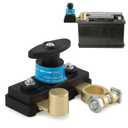 12V/24V Battery Disconnect Switch for Car/Truck/RV, Heavy Duty Pure Copper Battery Cut Off Switch with Quick Release Knob, Batter-y Kill Switc-h for Preventing Batter-y Drain(Color:Black)