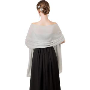 Soft Chiffon Scarfs Shawls and Wraps for Evening Dresses Wedding Shawl Wraps Bridal Scarve for Women