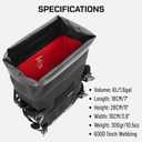 Lone Rider MiniBag 6L Waterproof Motorcycle Crash Bar Bag - with Hypalon MOLLE System, Gated G-Hooks, Cam Buckles - Front Bumper Frame Side Tail Storage - Fits MotoBags, Panniers and Luggage Racks
