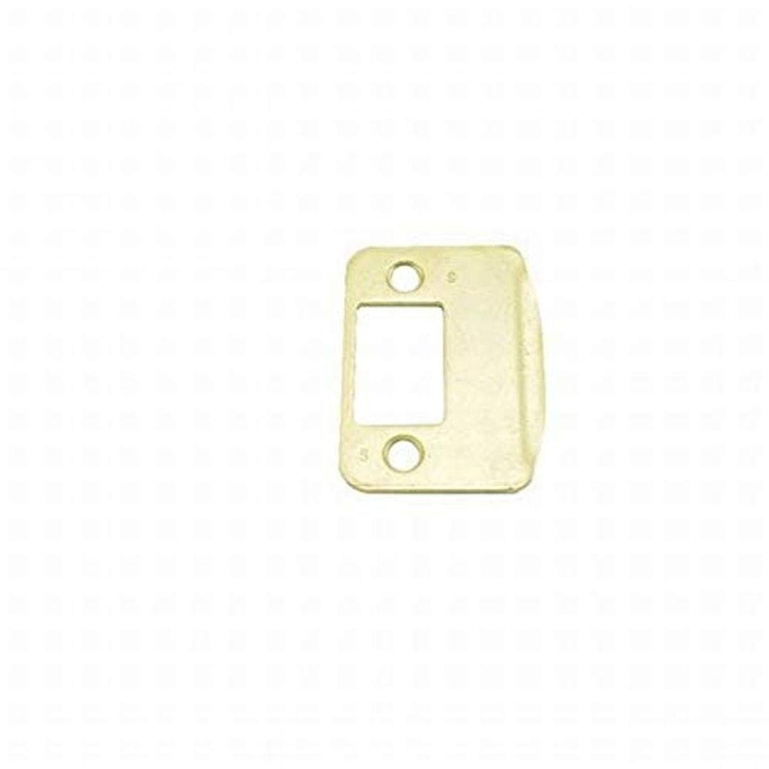 Schlage Commercial 10092605 Round Corner Full Lip Deadbolt Strike Bright Brass Finish