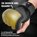 WYOX Gel Boxing Hand Wraps Inner Gloves for Men & Women, 80cm Quick Wrist Straps, Padded Knuckle Protection for Muay Thai Kickboxing, Hand Wraps for Boxing & Martial Arts (Grey, L/ XL)