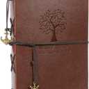 Scrapbook Photo Album, AIOR Leather Scrapbook 60 Pages DIY Vintage Memory Book, Birthday Anniversary Presents Valentines Day Mothers Day Gifts for Him Her Women Men Mom Dad (Tree)