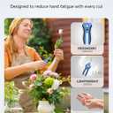 Fondwell 6.5" Pruning Shears Trimming Scissors: 2 Pack of Small Garden Snips with Micro Tip - Plant Clippers of High Cutting Efficiency