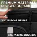 Insulated Backpack Cooler - 54 Cans, 24 Hour Cooling, Wider Straps, Lightweight Leak Proof Liner, Portable Cooler Backpack Bag for Men Women Beach Picnic Travel Lunch Camping - Everlasting Comfort (Black)