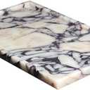 Real Luxurious Natural Marble Vanity Tray Genuine Marble/Stone Storage Tray for Home Decor Bathroom/Kitchen/Vanity/Dresser Non-Resin/Non-Ceramic
