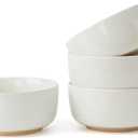 famiware Milkyway Cereal Bowl, Soup Bowls for 4, 25 Ounce Bowls Set for Kitchen, Bowl Set for Cereal Soup Rice Pasta Salad Oatmeal, White