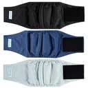 Paw Legend Washable Dogs Diapers Male Dog Belly Bands for Male Dogs Diapers Reusable Puppy & Doggie Diapers Male (3 Pack, Medium)