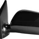 Dependable Direct Left Drivers Side Black Heated Manual Folding Door Mirror for Toyota Corolla (2009 2010 2011 2012 2013) - Parts Link #: TO1320247