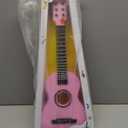 23" Acoustic Guitar, Kids 6 String Toy Guitar - Realistic Steel Strings - Beginner Practice First Musical Instrument for Children, Toddlers (Pink)