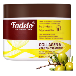 Collagen+Keratin Hair Mask - Deep Repair for Damaged Hair with Argan Oil and Vitamin E - Hydrating Treatment for Dryness and Damage-150 ml (Refreshing), Yellow (5.07 Fl Oz (Pack of 1), Floral) 02/09/2027