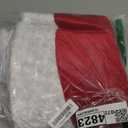 USILAND Christmas Tree Skirt, 48 Inches, Red Velvet with Deer Merry Christmas Embroidery, for Xmas Holiday Decorations Christmas Decor