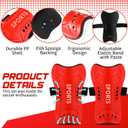 Syhood Soccer Shin Guards with Socks for Kids Age 3-15, M Size
