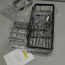 Adhesive Shower Caddy, 5 Pack Rustproof Stainless Steel Bath Organizers With Large Capacity, No Drilling Shelves for Bathroom Storage & Home Decor-XL Size (Black)