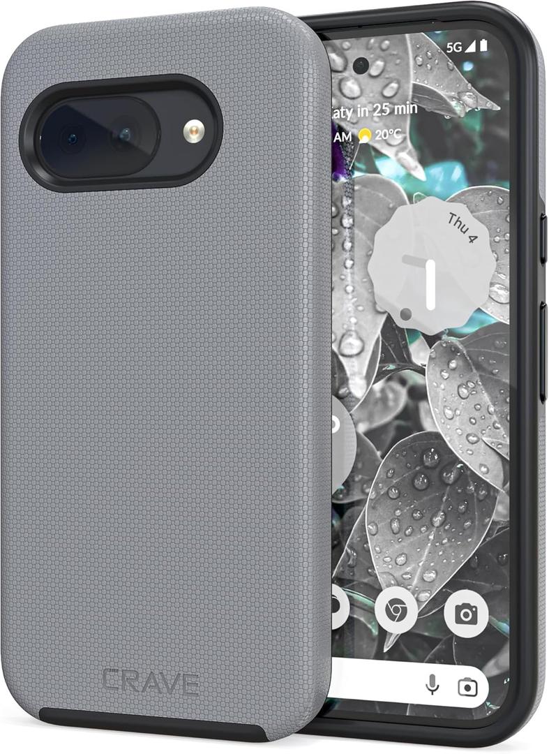 Crave Dual Guard Compatible with Google Pixel 9a Case, Shockproof Protection Dual Layer Case for Google Pixel 9a - Slate