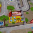 LIVEBOX Kids Rug 3'x5' Car Rug Play Mat for Playing Cars Toys, City Life Playroom Rugs Educational Carpet for Children Boy Girl, Road Traffic Nursery Rugs for Kids Room Play Area (Blue)