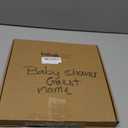 Wenqik 63 Pcs Safari Animal Baby Shower Guest Book Alternatives Set Baby Shower Decorations with Photo Frame Sonogram Frame Keepsake 60 Wood Slices Guest Book for Birthday