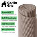 GORILLA GRIP powerGRIP Drawer Shelf and Cabinet Liner, 24"x30', Beige