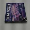 Pizza Peel Aluminum Pizza Spatula, Mooues 12 inch Metal Pizza Paddle(12"x 14")with Rocker Cutter Foldable Wood Handle, [Storage bag included], for Family Pizza Oven Baking Pizza, Dough, Bread & Pastry