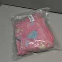 1 Pack 2 Blankets Super Soft Fluffy Premium Fleece Pet Blanket Flannel Paw Printed Throw for Dog Puppy Cat (Medium 30x20'', Beige, Pink)