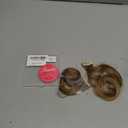 REECHO Side Air Bangs, 12 inch Long Wavy Curly Clip in Bangs Front Side Bangs for Women Daily Use 2 PCS Set Long Temples (Dark Blonde)