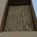 Woanger Set of 4 Wicker Storage Baskets OrganizerHandwoven Storage Bins with Lid for Organizing, Home Utility Box for Home Office Supplies Multipurpose Container(Coffee)