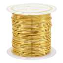 Pandahall 42.6 Feet Tarnish Resistant Copper Wire 23 Gauge Jewelry Beading Craft Wire for Jewelry Making (Golden)
