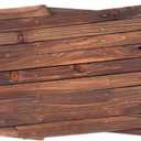 Expandable Wooden Lattice Fence Panel for Garden Decoration, 44cm High Thickened Anti-Corrosion Wood Trellis Enclosure for Outdoor Yard and Flower Bed Barrier