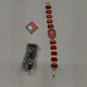 Avaner Women's Bracelet Wrist Watches: Ladies Colorful Rhinestones Gold Tone Elegant Stainless Steel Square Analog Quartz Watch (Red)