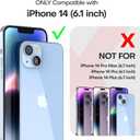 TAURI 3 in 1 Magnetic for iPhone 14 Case Clear, [Compatible with MagSafe] with 2X Screen Protectors, Military-Grade Drop Protection Shockproof Slim 14 Cover 6.1 Inch