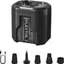 FLEXTAILGEAR 5KPa Air Mattress Pump,1000L/min Ultra Large Air Flow Air Pump for Inflatables, Rechargeable Inflatable Bed Pumps -Electric Air Pump for Kayaking Air Beds Sleeping Pads Pool Floats (Black)