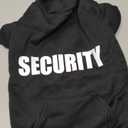 Dog Hoodie Security Dog Sweater Soft Brushed Fleece Clothes Hoodie Sweatshirt with Pocket Sweaters for Dogs (M)