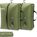 2 Pack Reusable Vacuum Bags for Travel,Waterproof Professional IP67 Zipper Reusable Vacuum Compression Bags,Space Saver Bags for Suitcases Backpack(No Pump)